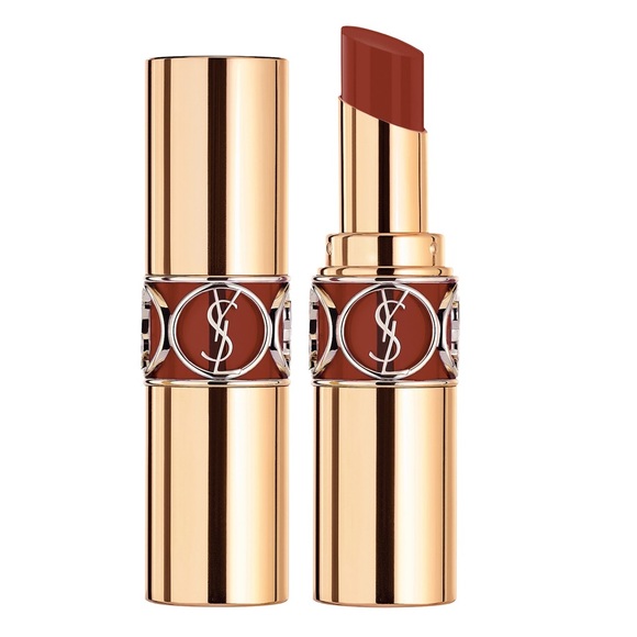 💋YSL Rouge Volupté Shine Lipstick Balm - 122 Burnt Zellige - Picture 3 of 5